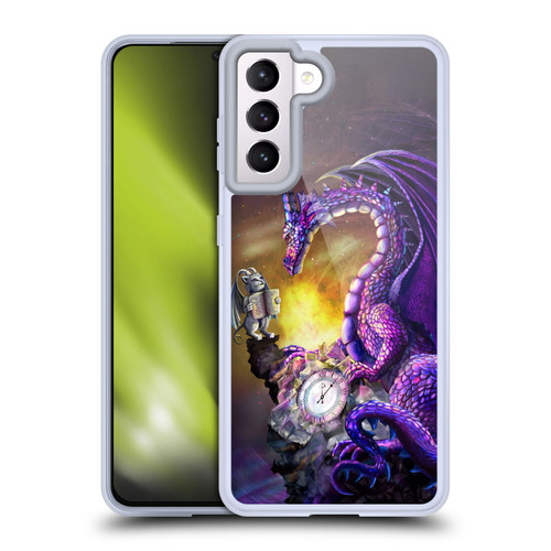 Rose Khan Dragons Purple Time Soft Gel Case for Samsung Galaxy S21 5G