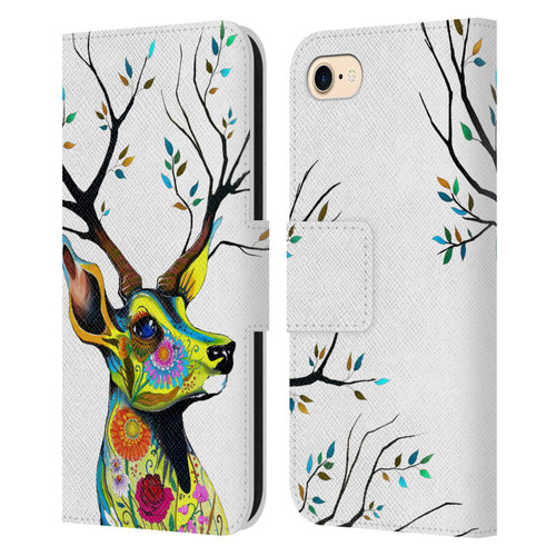 Pixie Cold Animals King Of The Forest Leather Book Wallet Case Cover For Apple iPhone 7 / 8 / SE 2020 & 2022