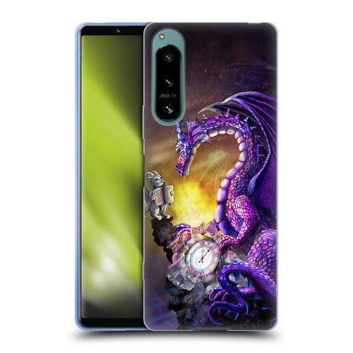 Rose Khan Dragons Purple Time Soft Gel Case for Sony Xperia 5 IV
