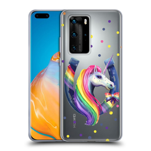Rose Khan Unicorn Horseshoe Rainbow Soft Gel Case for Huawei P40 Pro / P40 Pro Plus 5G