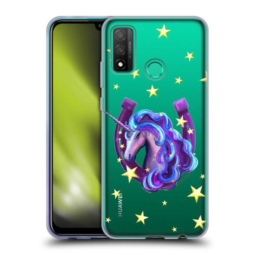 Rose Khan Unicorn Horseshoe Stars Soft Gel Case for Huawei P Smart (2020)