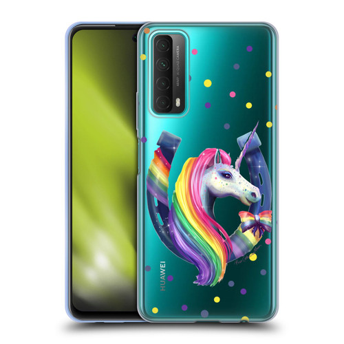 Rose Khan Unicorn Horseshoe Rainbow Soft Gel Case for Huawei P Smart (2021)