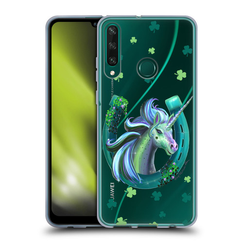 Rose Khan Unicorn Horseshoe Green Shamrock Soft Gel Case for Huawei Y6p