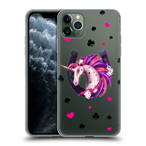 Rose Khan Unicorn Horseshoe Pink And Purple Soft Gel Case for Apple iPhone 11 Pro Max