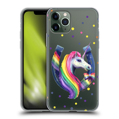 Rose Khan Unicorn Horseshoe Rainbow Soft Gel Case for Apple iPhone 11 Pro