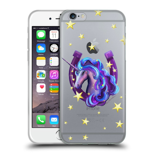 Rose Khan Unicorn Horseshoe Stars Soft Gel Case for Apple iPhone 6 / iPhone 6s