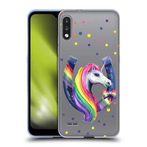 Rose Khan Unicorn Horseshoe Rainbow Soft Gel Case for LG K22