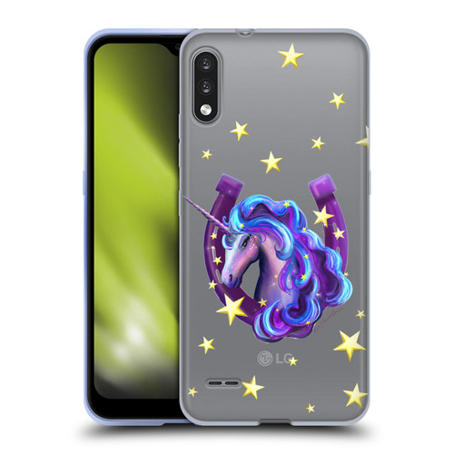 Rose Khan Unicorn Horseshoe Stars Soft Gel Case for LG K22