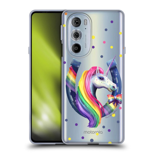 Rose Khan Unicorn Horseshoe Rainbow Soft Gel Case for Motorola Edge X30