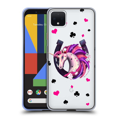 Rose Khan Unicorn Horseshoe Pink And Purple Soft Gel Case for Google Pixel 4 XL