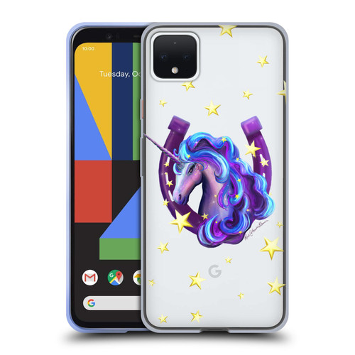 Rose Khan Unicorn Horseshoe Stars Soft Gel Case for Google Pixel 4 XL