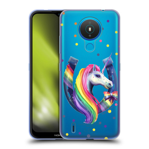 Rose Khan Unicorn Horseshoe Rainbow Soft Gel Case for Nokia 1.4
