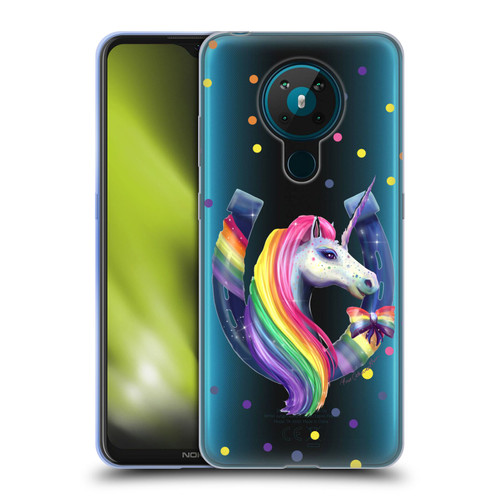 Rose Khan Unicorn Horseshoe Rainbow Soft Gel Case for Nokia 5.3