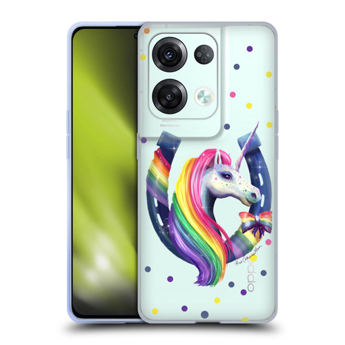 Rose Khan Unicorn Horseshoe Rainbow Soft Gel Case for OPPO Reno8 Pro