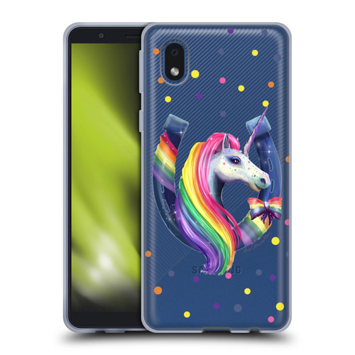 Rose Khan Unicorn Horseshoe Rainbow Soft Gel Case for Samsung Galaxy A01 Core (2020)