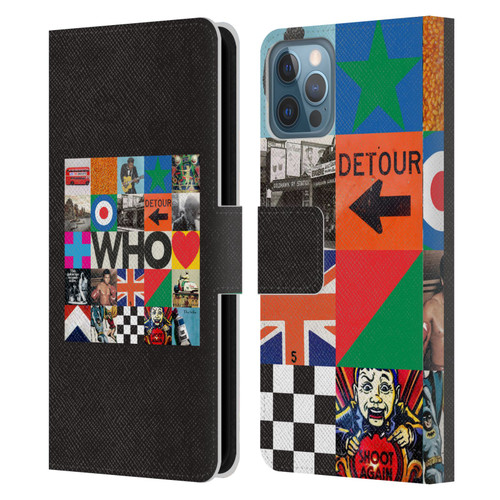 The Who 2019 Album Square Collage Leather Book Wallet Case Cover For Apple iPhone 12 / iPhone 12 Pro