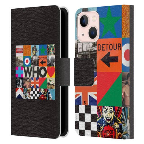 The Who 2019 Album Square Collage Leather Book Wallet Case Cover For Apple iPhone 13 Mini