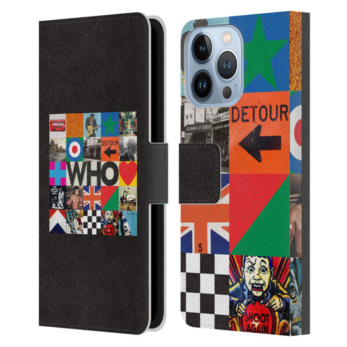 The Who 2019 Album Square Collage Leather Book Wallet Case Cover For Apple iPhone 13 Pro