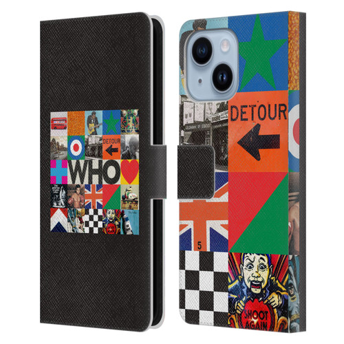 The Who 2019 Album Square Collage Leather Book Wallet Case Cover For Apple iPhone 14 Plus