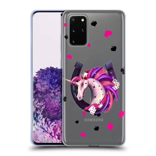 Rose Khan Unicorn Horseshoe Pink And Purple Soft Gel Case for Samsung Galaxy S20+ / S20+ 5G