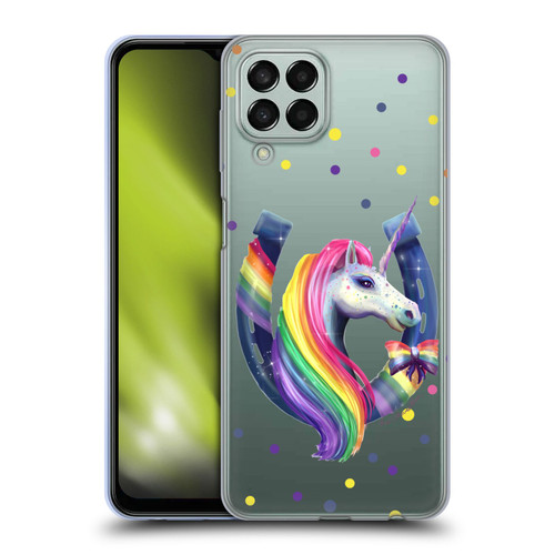 Rose Khan Unicorn Horseshoe Rainbow Soft Gel Case for Samsung Galaxy M33 (2022)