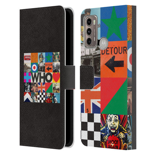 The Who 2019 Album Square Collage Leather Book Wallet Case Cover For Motorola Moto G60 / Moto G40 Fusion