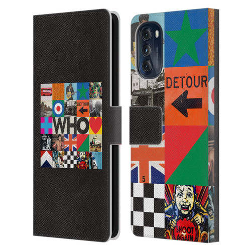 The Who 2019 Album Square Collage Leather Book Wallet Case Cover For Motorola Moto G (2022)
