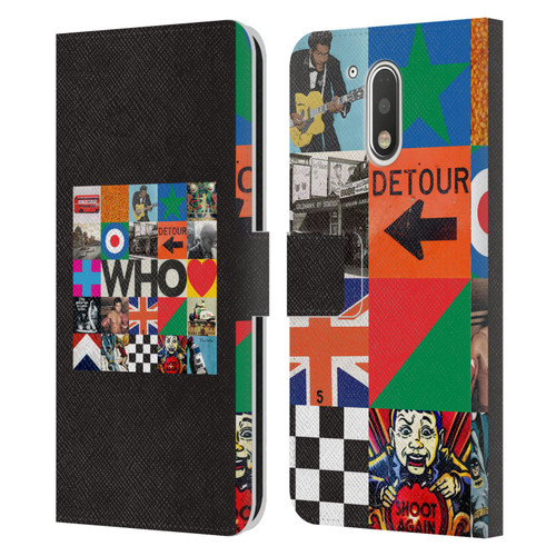 The Who 2019 Album Square Collage Leather Book Wallet Case Cover For Motorola Moto G41
