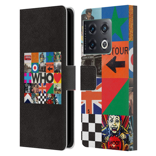 The Who 2019 Album Square Collage Leather Book Wallet Case Cover For OnePlus 10 Pro