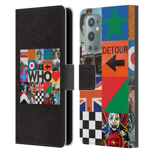 The Who 2019 Album Square Collage Leather Book Wallet Case Cover For OnePlus 9