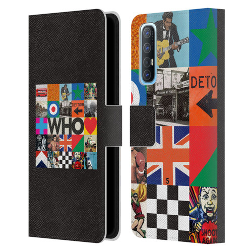 The Who 2019 Album Square Collage Leather Book Wallet Case Cover For OPPO Find X2 Neo 5G