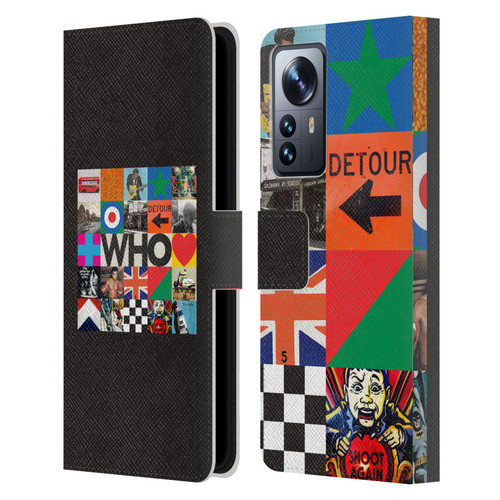 The Who 2019 Album Square Collage Leather Book Wallet Case Cover For Xiaomi 12 Pro