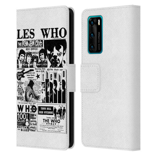 The Who Band Art Les Who Leather Book Wallet Case Cover For Huawei P40 5G