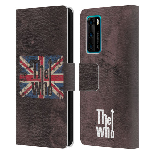 The Who Band Art Union Jack Distressed Look Leather Book Wallet Case Cover For Huawei P40 5G