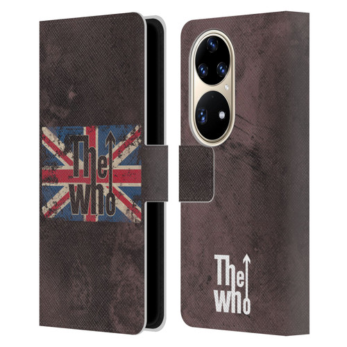 The Who Band Art Union Jack Distressed Look Leather Book Wallet Case Cover For Huawei P50 Pro