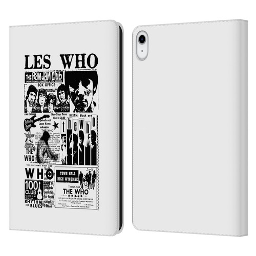 The Who Band Art Les Who Leather Book Wallet Case Cover For Apple iPad 10.9 (2022)