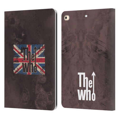 The Who Band Art Union Jack Distressed Look Leather Book Wallet Case Cover For Apple iPad 9.7 2017 / iPad 9.7 2018