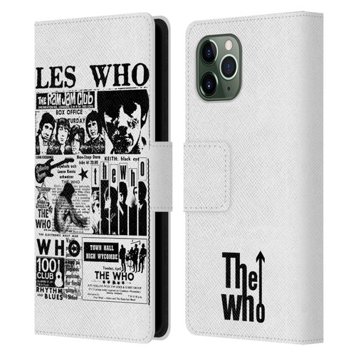 The Who Band Art Les Who Leather Book Wallet Case Cover For Apple iPhone 11 Pro