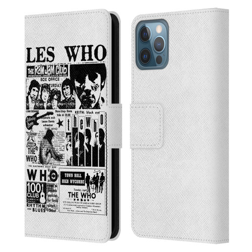 The Who Band Art Les Who Leather Book Wallet Case Cover For Apple iPhone 12 / iPhone 12 Pro