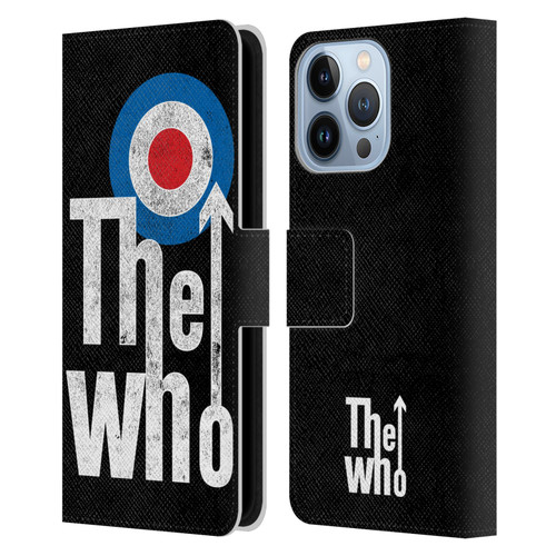 The Who Band Art Classic Target Logo Leather Book Wallet Case Cover For Apple iPhone 13 Pro