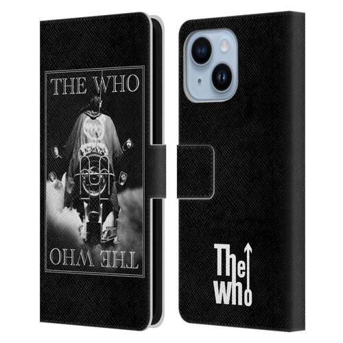 The Who Band Art Quadrophenia Album Leather Book Wallet Case Cover For Apple iPhone 14 Plus