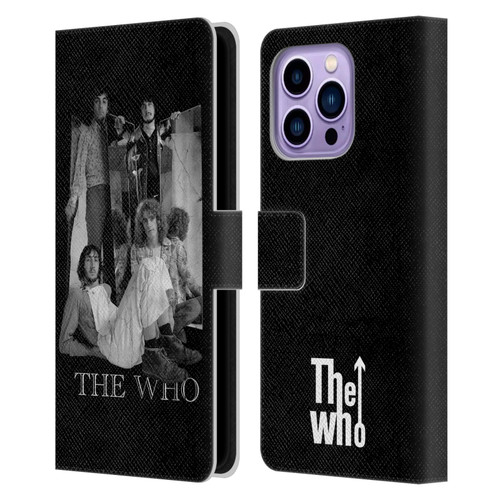 The Who Band Art Mirror Mono Distress Leather Book Wallet Case Cover For Apple iPhone 14 Pro Max