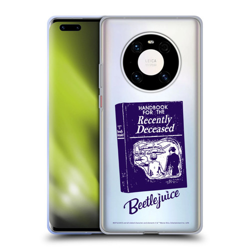Beetlejuice Graphics Handbook Soft Gel Case for Huawei Mate 40 Pro 5G