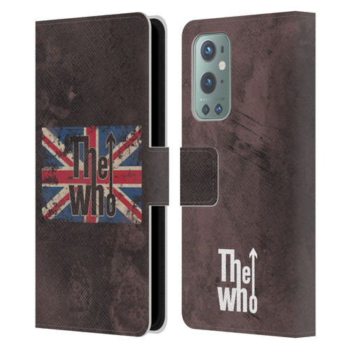 The Who Band Art Union Jack Distressed Look Leather Book Wallet Case Cover For OnePlus 9