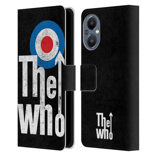 The Who Band Art Classic Target Logo Leather Book Wallet Case Cover For OnePlus Nord N20 5G