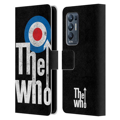 The Who Band Art Classic Target Logo Leather Book Wallet Case Cover For OPPO Find X3 Neo / Reno5 Pro+ 5G