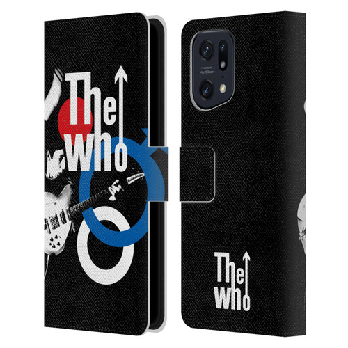 The Who Band Art Maximum R&B Leather Book Wallet Case Cover For OPPO Find X5