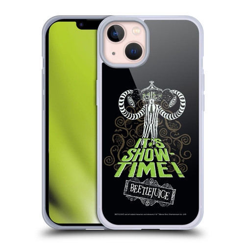 Beetlejuice Graphics Show Time Soft Gel Case for Apple iPhone 13