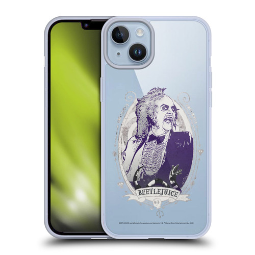 Beetlejuice Graphics Betelgeuse Frame Soft Gel Case for Apple iPhone 14 Plus & MagSafe