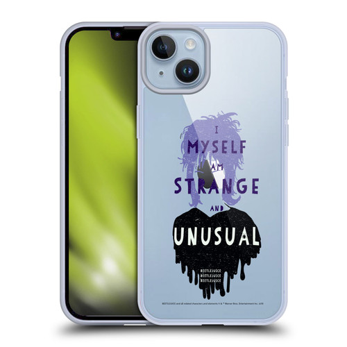 Beetlejuice Graphics Lydia Quote Soft Gel Case for Apple iPhone 14 Plus & MagSafe